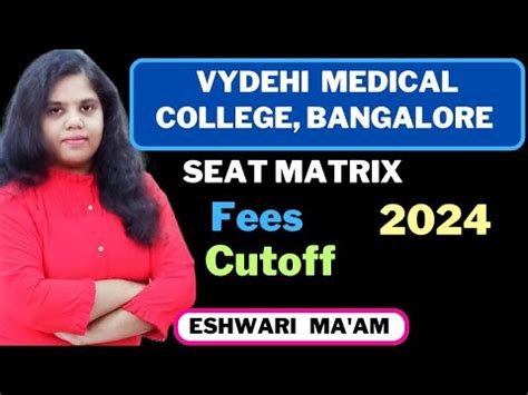 Vydehi Institute Of Medical Sciences Bangalore Seats Fees Cutoff