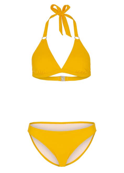 B P C bikini żółte z wiązaniem na szyi oficjalne