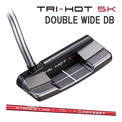 ODYSSEYキャロウェイゴルフ オデッセイ トライホット 5K ダブルワイド DB TRI HOT DOUBLE WIDE パター 右用 STROKE LAB シャフト レッド 2023
