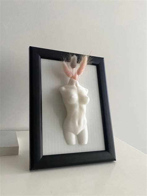 Woman Body Vase Frame Nude Female Vase Dry Flower Vase Framed D Print Body Statue Female