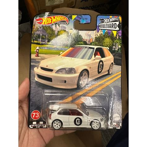 Hot Wheels Boulevard Honda Civic Type R Ek Bad Card Shopee Malaysia