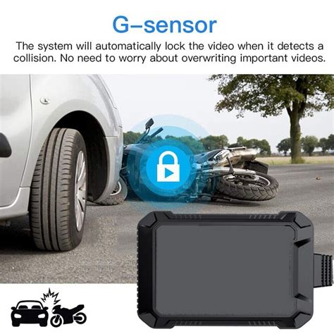 Dual Lens Motorcycle Dvr Dash Cam For Front And Rear Loop Recording