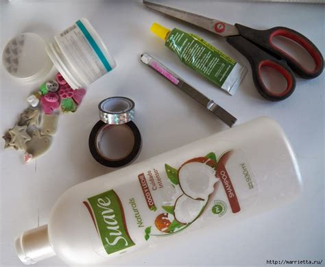 Кашпо-вазочка из пластиковой бутылки для суккулентов