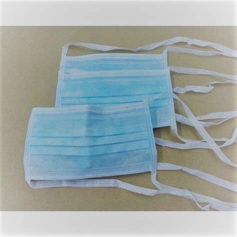 Blue Three Ply Non Woven Disposable 3ply Tie Mask At Rs 15 In Chennai