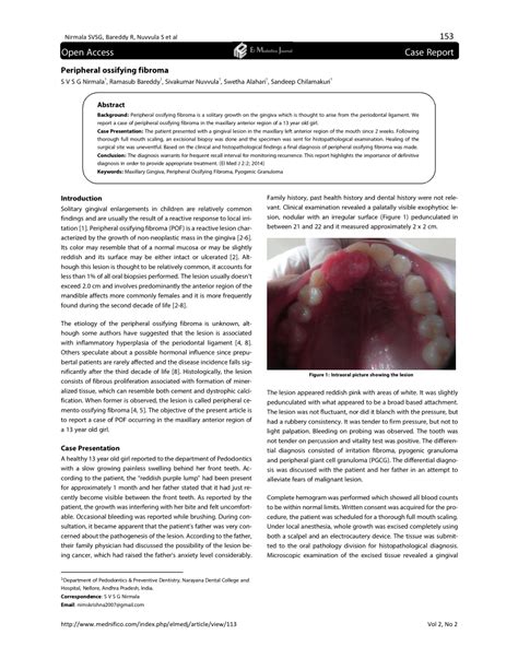 (PDF) Peripheral ossifying fibroma