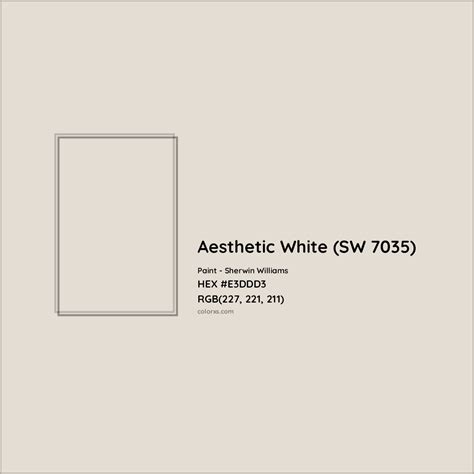 Sherwin Williams Aesthetic White Sw 7035 Paint Color Codes Similar