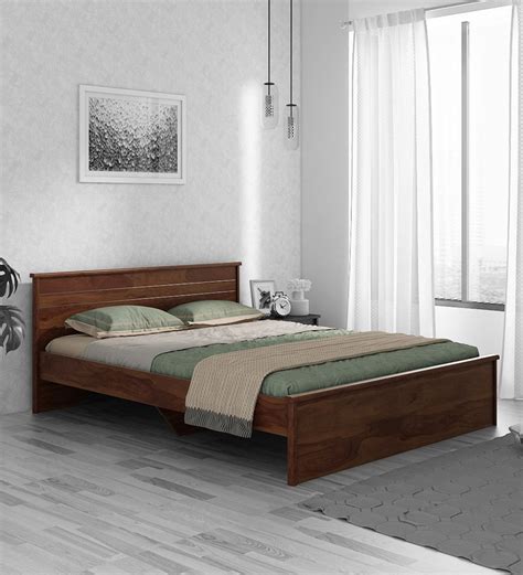 Buy Kosmo Carnival Queen Size Bed In Melamine Finish By Spacewood