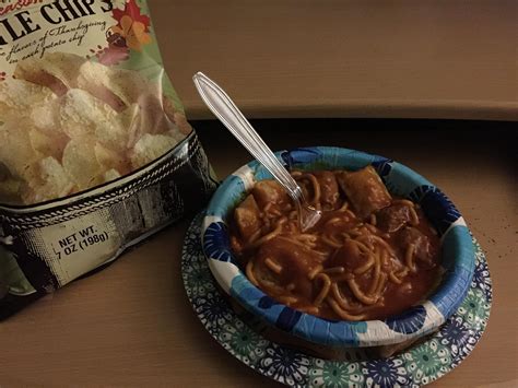 Can Of Chef Boyardee Jumbo Spaghetti And Meatballs With Added Garlic