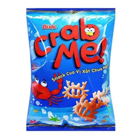 Oishi Sweet And Sour Sauce Flavors Crab Snack 45g Vietnam Wholesale
