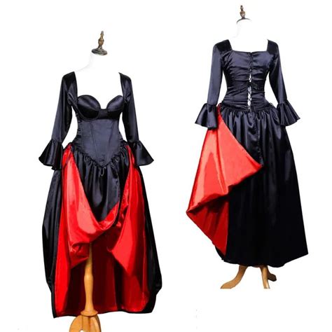 Fondcosplay O Dress The Story Of O With Bra Nude Breasted Black Satin Dress Cosplay Costume CD