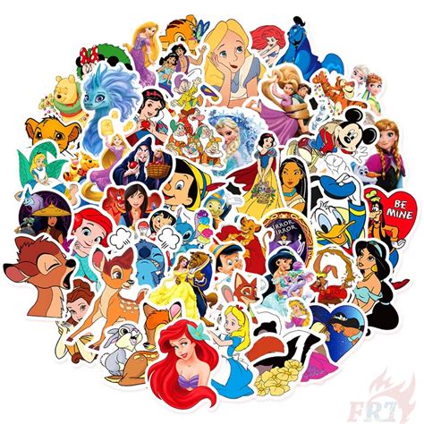 50Pcs/Set Mixed Classical Disney Cartoon Series 01 Stickers DIY ...