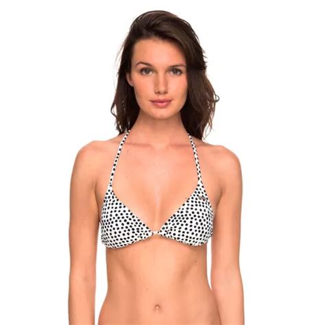 Traje De Ba O Mujer Bikini Brasier Estampado Bolitas Roxy Mercadolibre