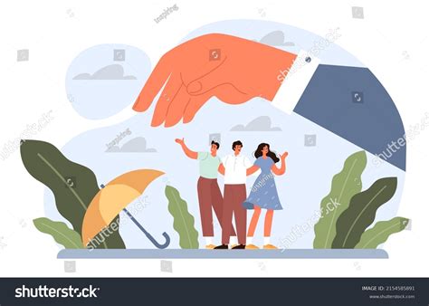 protection concept safety care people shield stock vector royalty