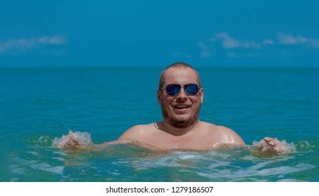 Tanned Man Nude Torso Sunglasses Posing Stock Photo Shutterstock