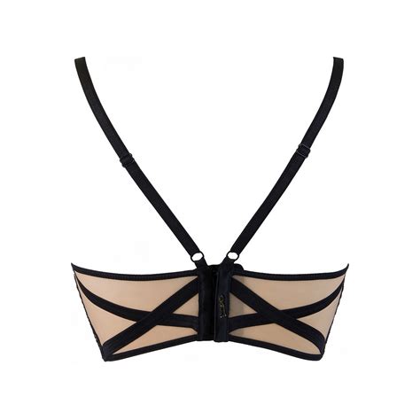 Bezauberndes Bustier aus schwarzer Blütenspitze BHs Heben Club Hot Fashion Odretto