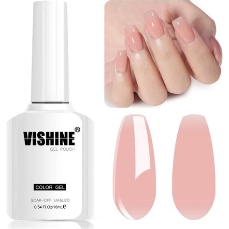 Ehskzjh Vernis Gel Semi Permanent Couleur Translucide 16Ml Vernis À