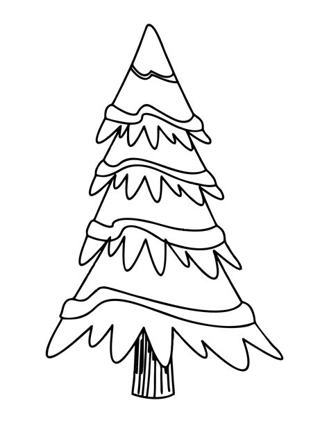 Printable Christmas Tree Outline