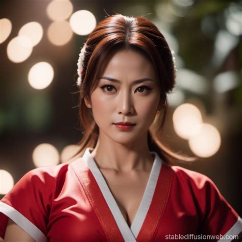 Mai Shiranui En Bikini De Color Rosa Sensual Prompts Stable Diffusion Online