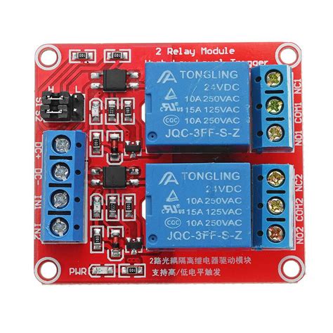 Relay Module 2 Channel 24v With Highlow Level Trigger Selector