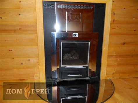 Отделка парной и монтаж дровяной печи