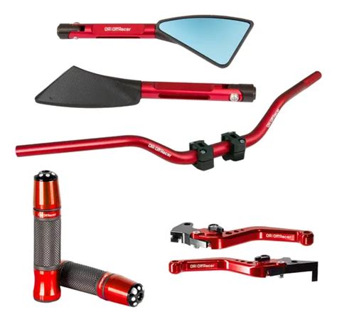 Kit Guidão Naked Manopla Retrovisor Manete Mt Mt Xj Frete grátis