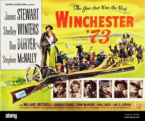 Winchester 73 - Vintage Movie Poster Stock Photo - Alamy