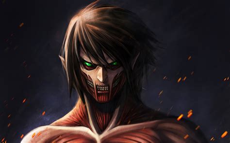 Eren Yeager Titan Form Hd Wallpaper