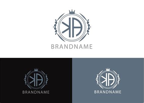 Premium Vector Modern Monogram Initial Letter Ka Logo Design Template