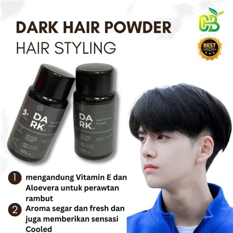 dark hair powder bubuk styling rambut pria original lazada indonesia