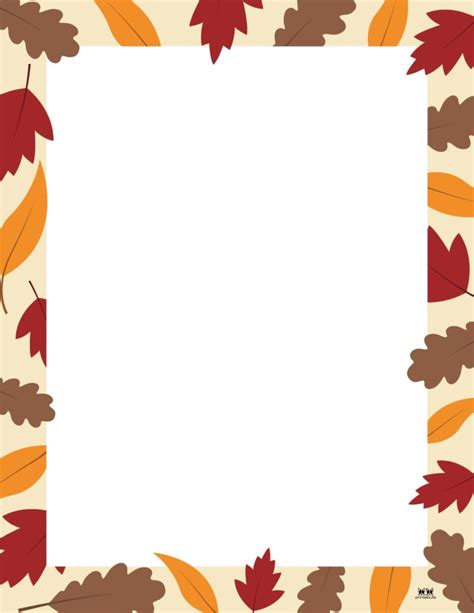 Fall Borders - 20 FREE Page Borders - PrintaBulk