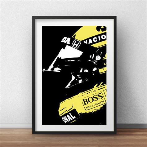 Quadro Ayrton Senna Automobilismo Piloto Carro Corrida Elo7