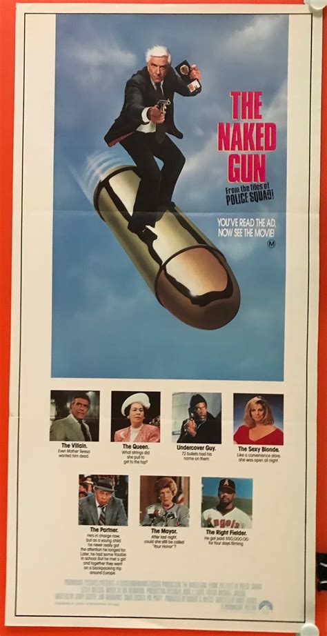 ORIGINAL DAY BILL MOVIE POSTER The Naked Gun From The Files Of Police Squad 1988 X Marks