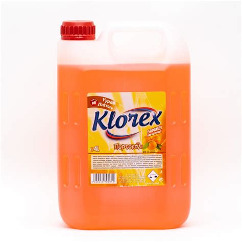 Υγρό πιάτων Πορτοκάλι KLOREX 4lt - THESS Clean