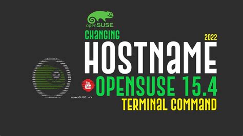 How To Change Hostname On Opensuse Change Hostname In Linux