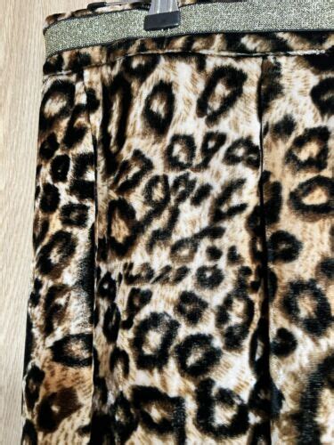 Forever 21 Velvet Leopard Print Mini Skirt Size Medium Ebay