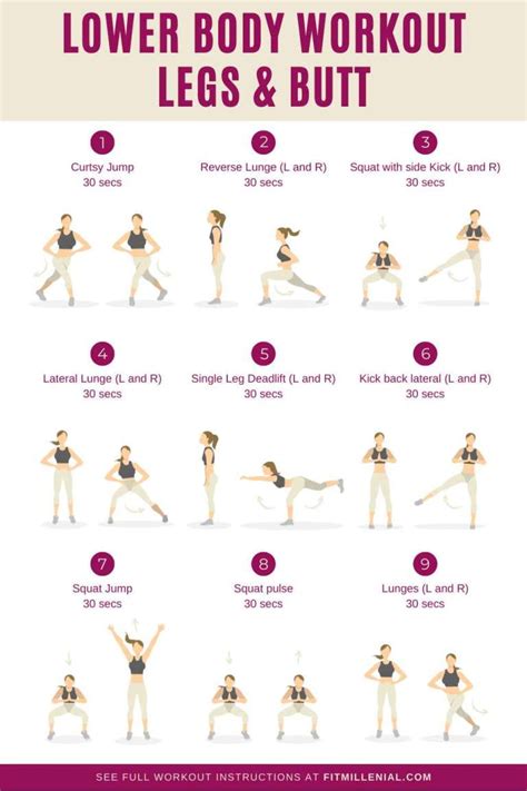 9 Quick Workout For Toned Legs Thighs And Glutes With Illustrations