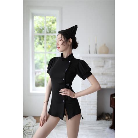 Jual HP2089 Cosplay Maid Lingerie Kostum Pelayan Pembantu Asisten Rumah Tangga Hot Seksi Baju