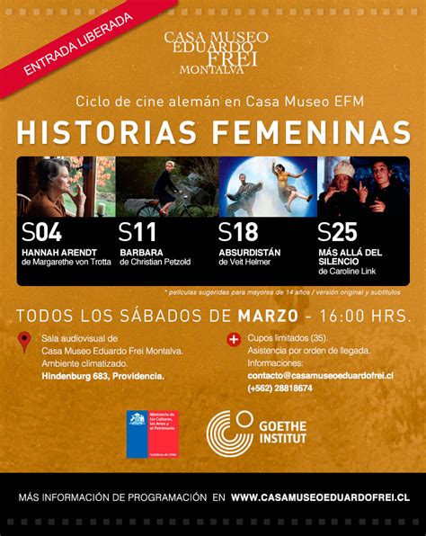 Ciclo De Cine Historias Femeninas Del Cine Alem N Disfruta Santiago