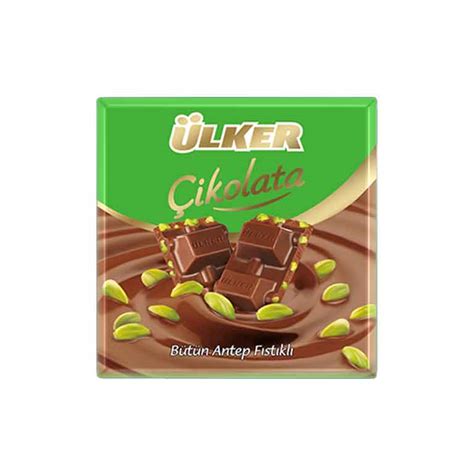 Ulker Milk Chocolate with Pistachio - Ulker Antep Fistikli Cikolata ...