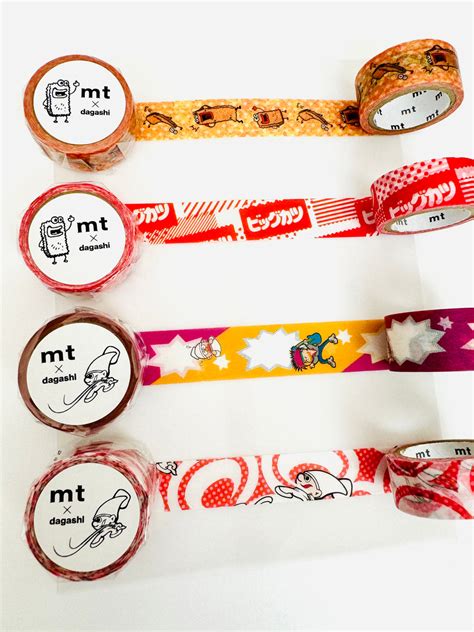 Mt Dagashi X Big Katsu And Yotchan Series Washi Tape Papertreats