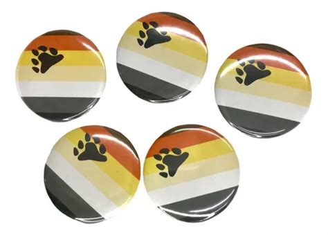 Pack 5 Pins Bandera Oso Boton 5 5cm Lgbttiq Gay Bear Pride Meses sin interés