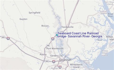 Seaboard Coast Line Railroad Bridge Savannah River Georgia Tide