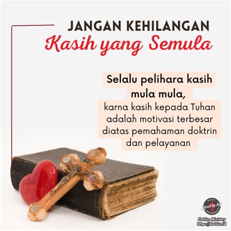 jangan kehilangan kasih  semula elohim ministry