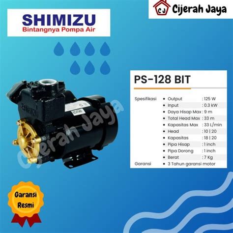 Jual SHIMIZU PS 128 BIT ORIGINAL POMPA AIR SHIMIZU 128 BIT Di Lapak TB