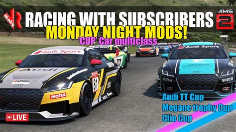 Automobilista 2 LIVE Monday Night Mods Multiclass Cup Cars Featuring