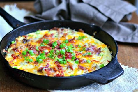 Loaded Baked Potato Breakfast Skillet Will Cook For Smiles