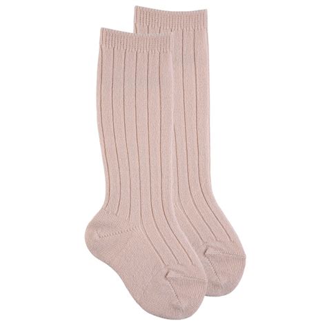 Chaussettes Hautes Chaudes Maille C Tel E Coloris Nude Chaussettes Chaussettes Chaudes Me