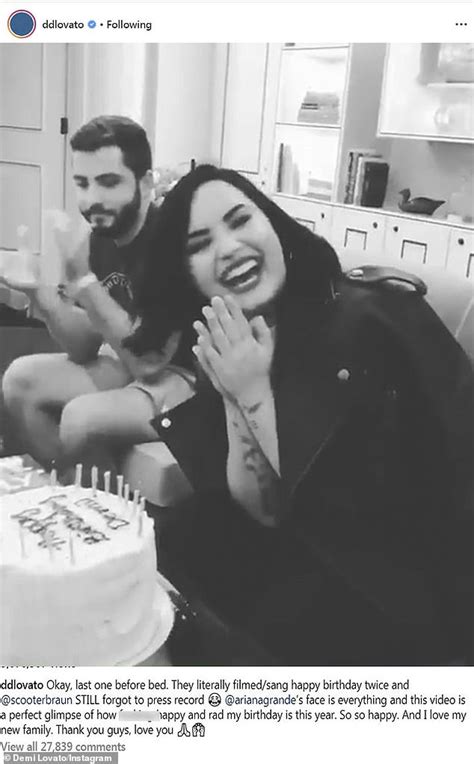 Demi Lovato Gushes Over How Happy She Is As She Celebrates Her 27th