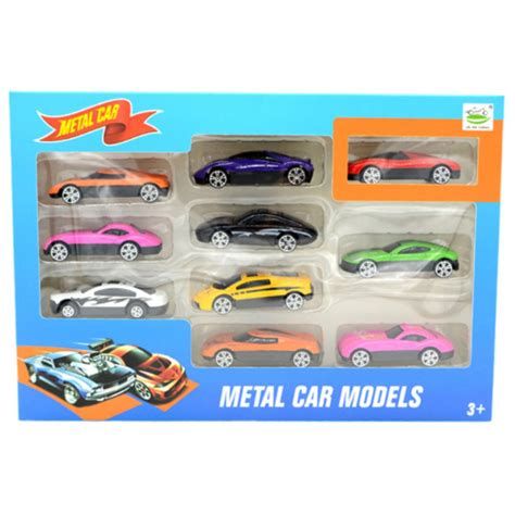 Kit Carrinhos Ferro Coloridos Cole O Carros De Brinquedo Menino Tipo Hot Wells Envio