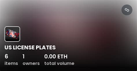 Us License Plates Collection Opensea